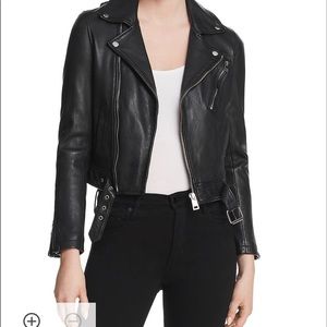 NWT Maje 36 Black Leather Jacket